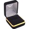 Black Velvet Ring Jewelry Gift Boxes with Brass Rim Showcase Display Kit 144 Pcs